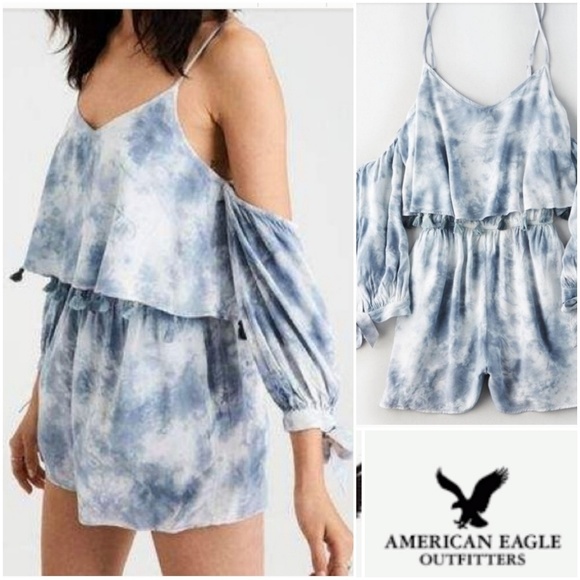 aerie shoulder tie overall shorts